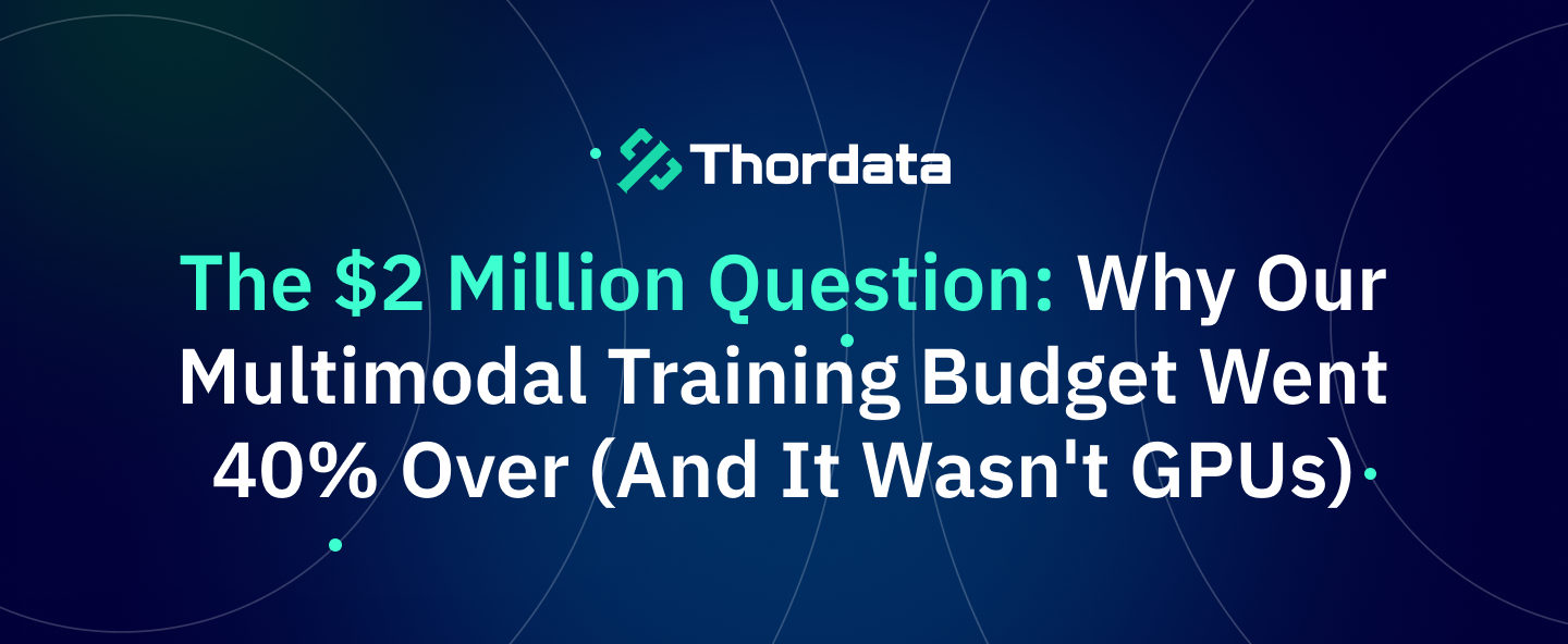 The $2 Million Question: Why Our Multimodal Training Budget Went 40% Over (And It Wasn't GPUs)