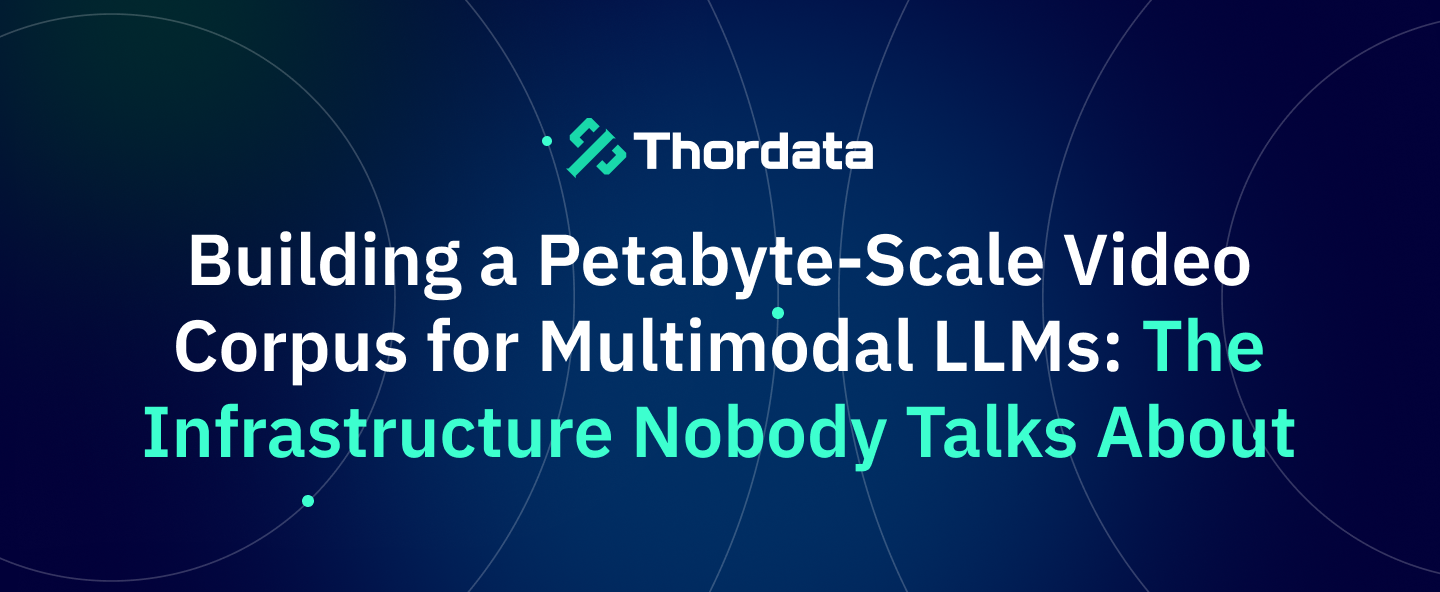 Building a Petabyte-Scale Video Corpus for Multimodal LLMs: The Infrastructure Nobody Talks About