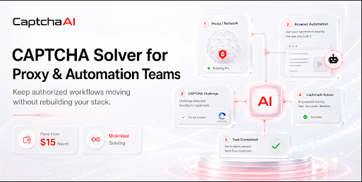 CAPTCHA Solver for Proxy & Automation Teams | CaptchaAI 